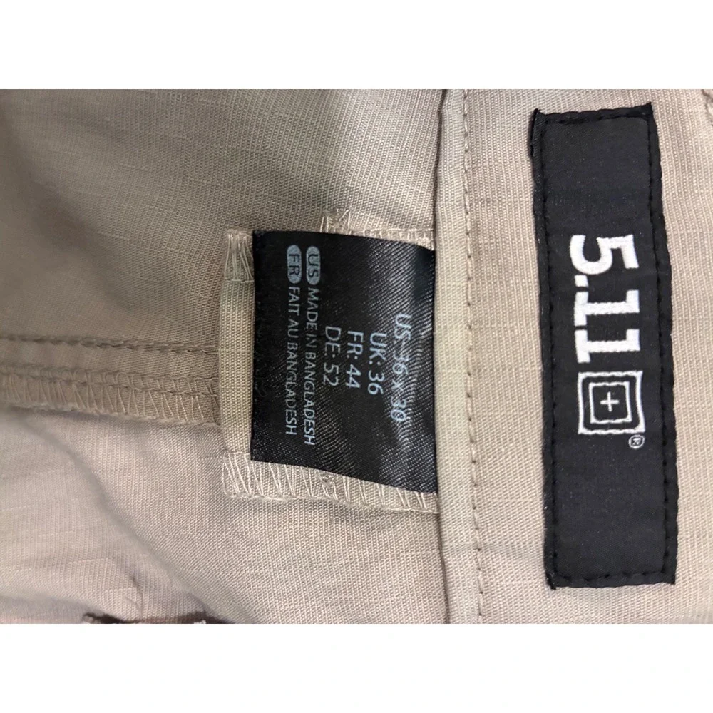 5.11 Tactical Stryke Cargo Pants Mens 36x30 Khaki Tan Flex-Tac Ripstop
